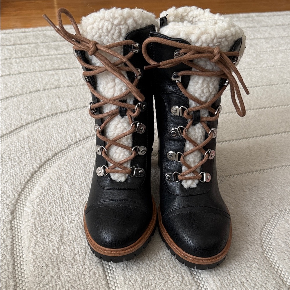 Nine West Black and Brown Winter Boots